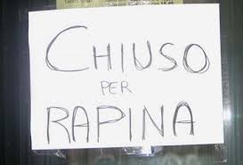 chiuso rapina