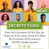 DECRETO FLUSSI, DAL 2 DICEMBRE IL CLICK DAY
