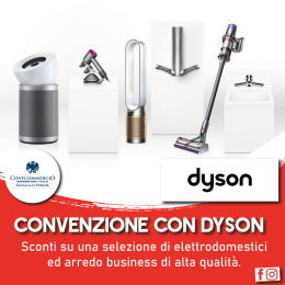 DYSON PER GLI ASSOCIATI CONFCOMMERCIO, L’OPPORTUNITA’ PER ARREDARE GLI SPAZI COMMERCIALI