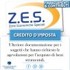 ZES UNICA, PER IL CREDITO DI IMPOSTA RICHIESTA UN’ULTERIORE COMUNICAZIONE