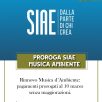 SIAE, PROROGA AL 10 MARZO PER IL RINNOVO DELLA MUSICA D’AMBIENTE