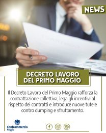 DECRETO LAVORO DEL PRIMO MAGGIO: UN PASSO AVANTI PER LA CONTRATTAZIONE COLLETTIVA E LA RAPPRESENTANZA