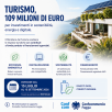 TURISMO, 109 MILIONI DI EURO PER SOSTENERE GLI INVESTIMENTI DELLE IMPRESE