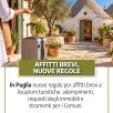 LOCAZIONI TURISTICHE E AFFITTI BREVI: LA REGIONE PUGLIA APPROVA LA NUOVA LEGGE. LE NOVITÀ PER GLI OPERATORI